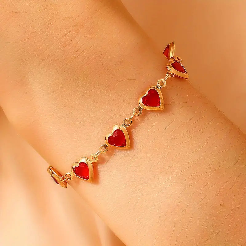 Ophelyra Garnetelle Bracelet | Gold 14k