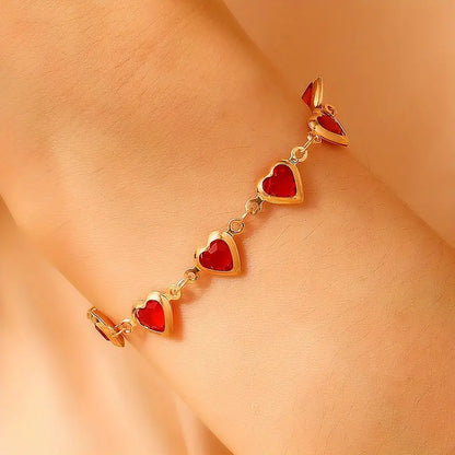 Ophelyra Garnetelle Bracelet | Gold 14k