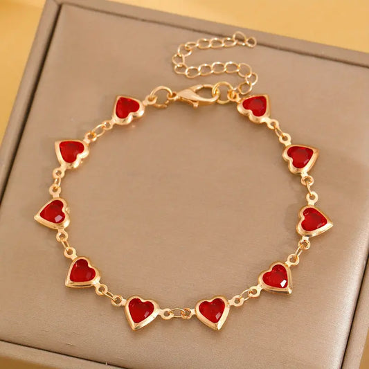 Ophelyra Garnetelle Bracelet | Gold 14k