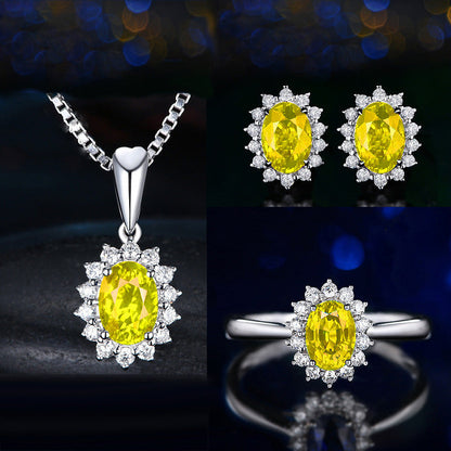 Sophia Fleurane Blue Set | White Gold 16k
