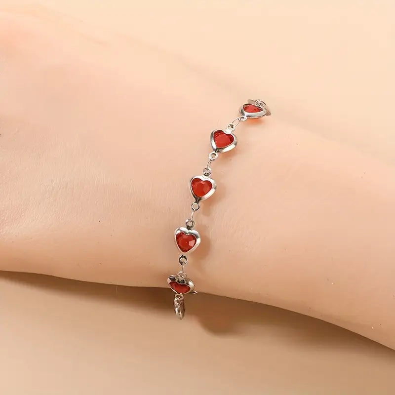 Ophelyra Garnetelle Bracelet | White Gold 14k