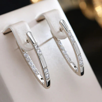 Exquisite Zirconia Earrings | Gold 16k