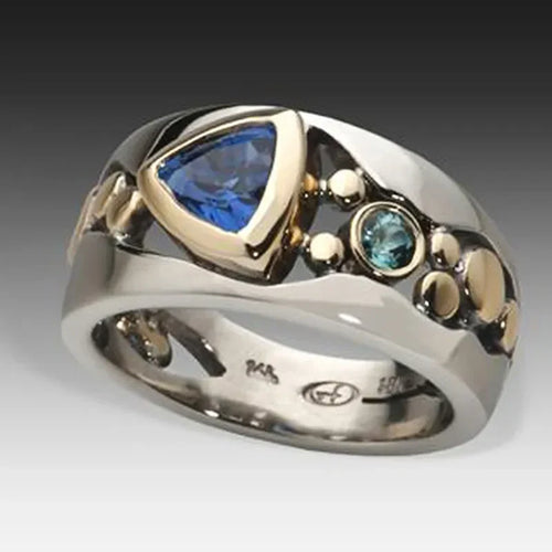 Antique Ice Gem Ring | White Gold 18k