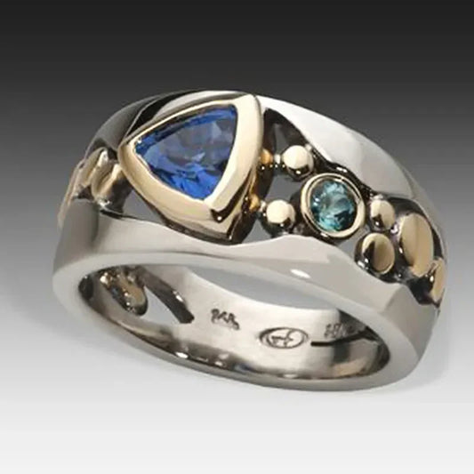 Antique Ice Gem Ring | White Gold 18k
