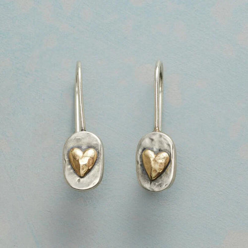 Golden Heartlace Earrings | Gold 14k
