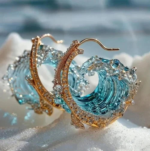 Azure Pledge Earrings | Gold 18k