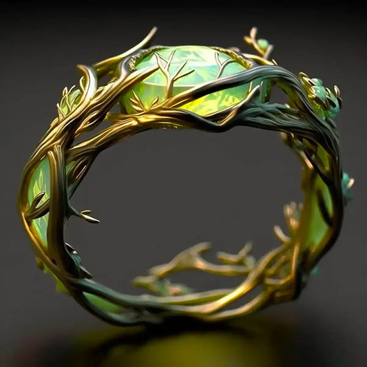 Verdant Bloom Ring | Gold 16k